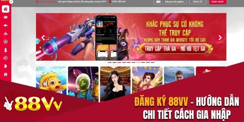 Các bước đăng ký 88VV đơn giản chỉ với vài bước