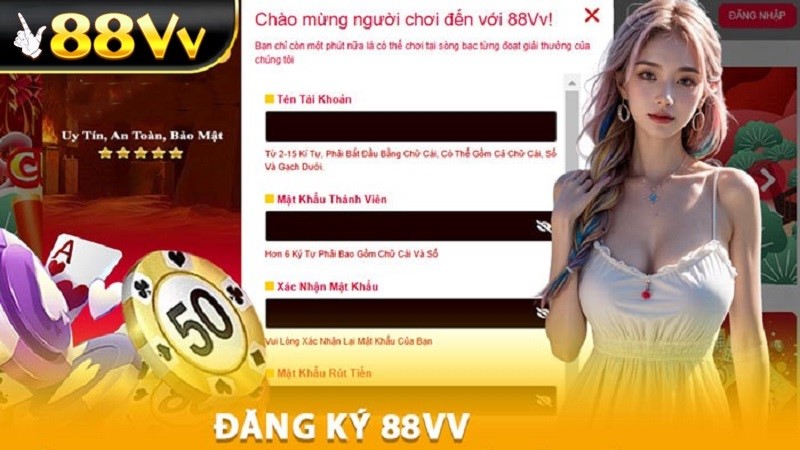 Đăng Ký 88VV là bước khởi đầu để tham gia vào một hành trình đầy cơ hội và phần thưởng